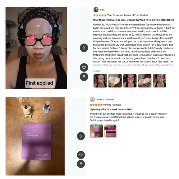 Arocell  Collagen Mask review