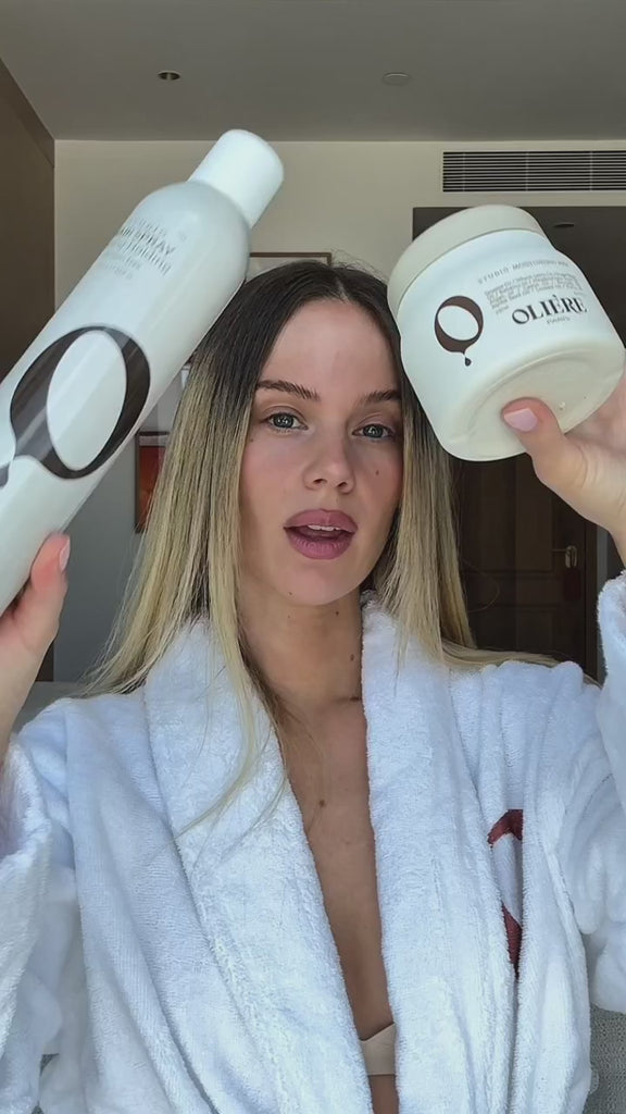 Oliere Paris haircare routine video