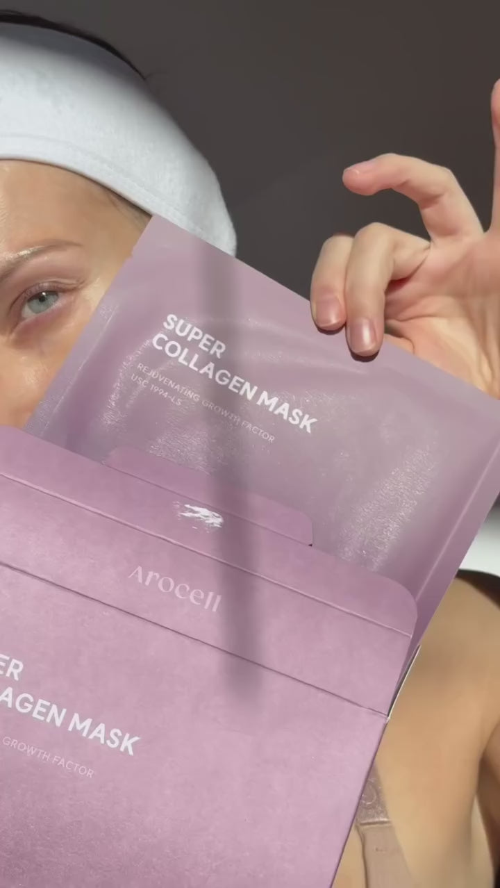 Arocell Super Collagen Mask Usage Video